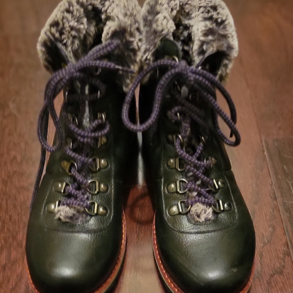 Avellini Leather Snow Boots Size 8